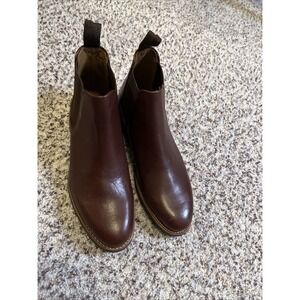 Herring Shoes New Men Chelsea Brown‎ Leather Sz 7F Equal Sz 8 US Made In India